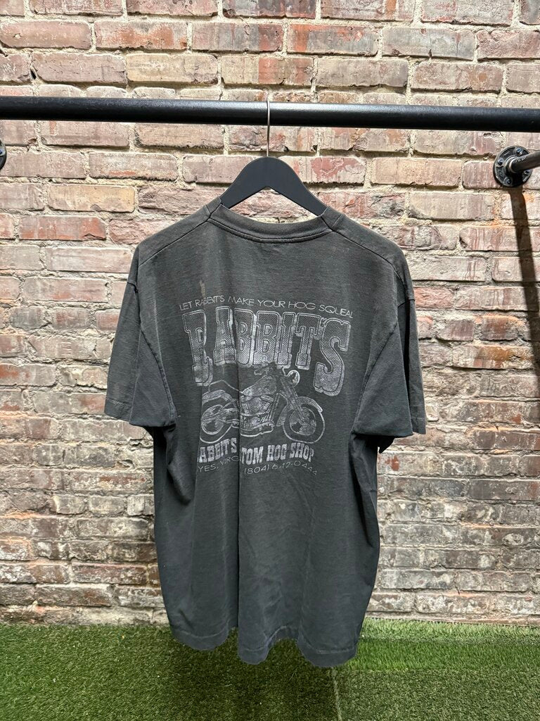 Vintage Rabbits Custom Motorcycles Tee Sz. XL