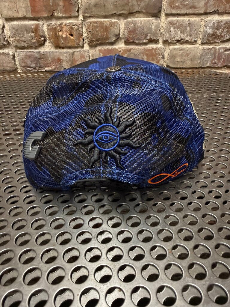 Godspeed Blue Camo Trucker