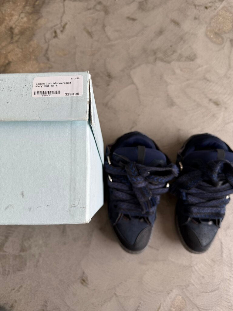 Lanvin Curb Monochrome Navy Blue sz. 41