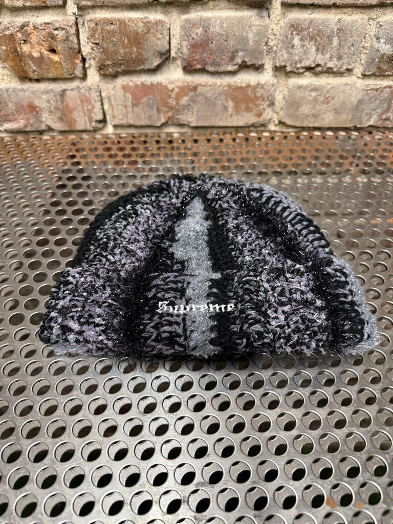 Supreme Multi Knit Beanie Grey/Black