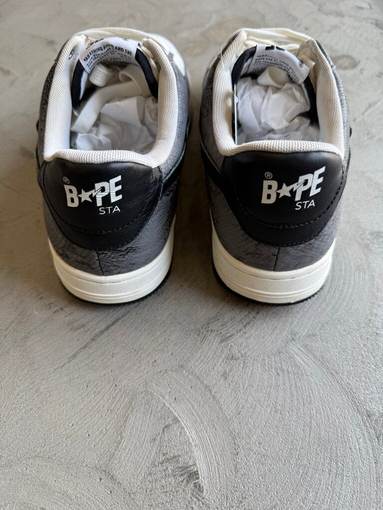 Bapestas Low Snakeskin Sz. 9 |No Box