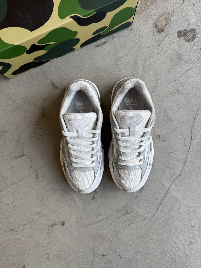 Bape SS24 Shark Runner Grey/White Sz. 7