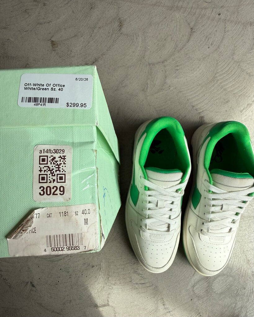 Off-White Of Office White/Green Sz. 40