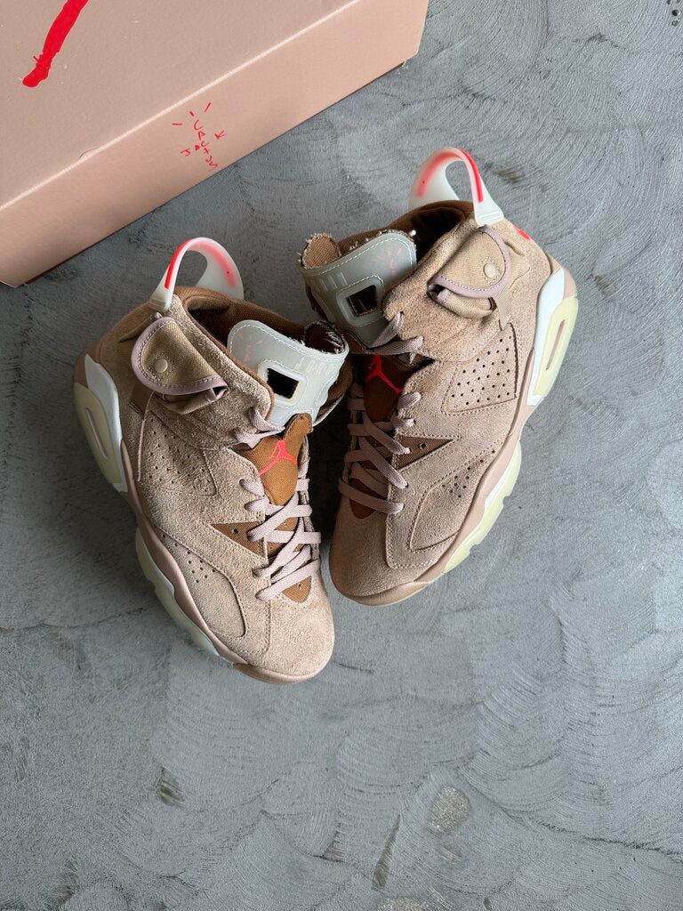 Travis Scott X Jordan 6 British Khaki Sz. 9M