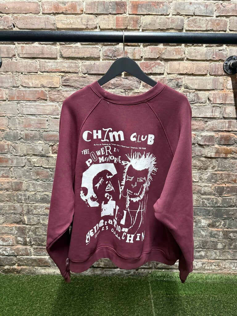 HMDD Club Crewneck Burgundy Sz. XL