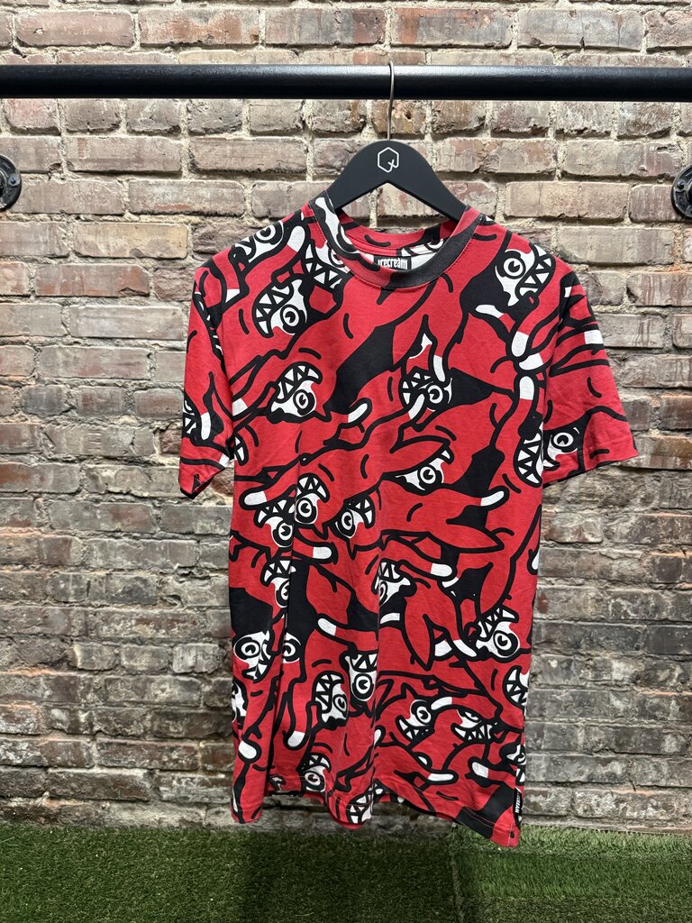 BBC Ice Cream Running Dog AOP Red Sz. S