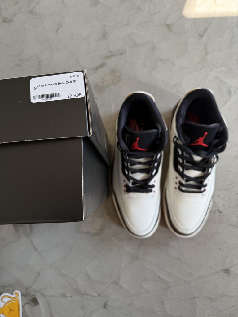 Jordan 3 World Best Dad Sz. 12