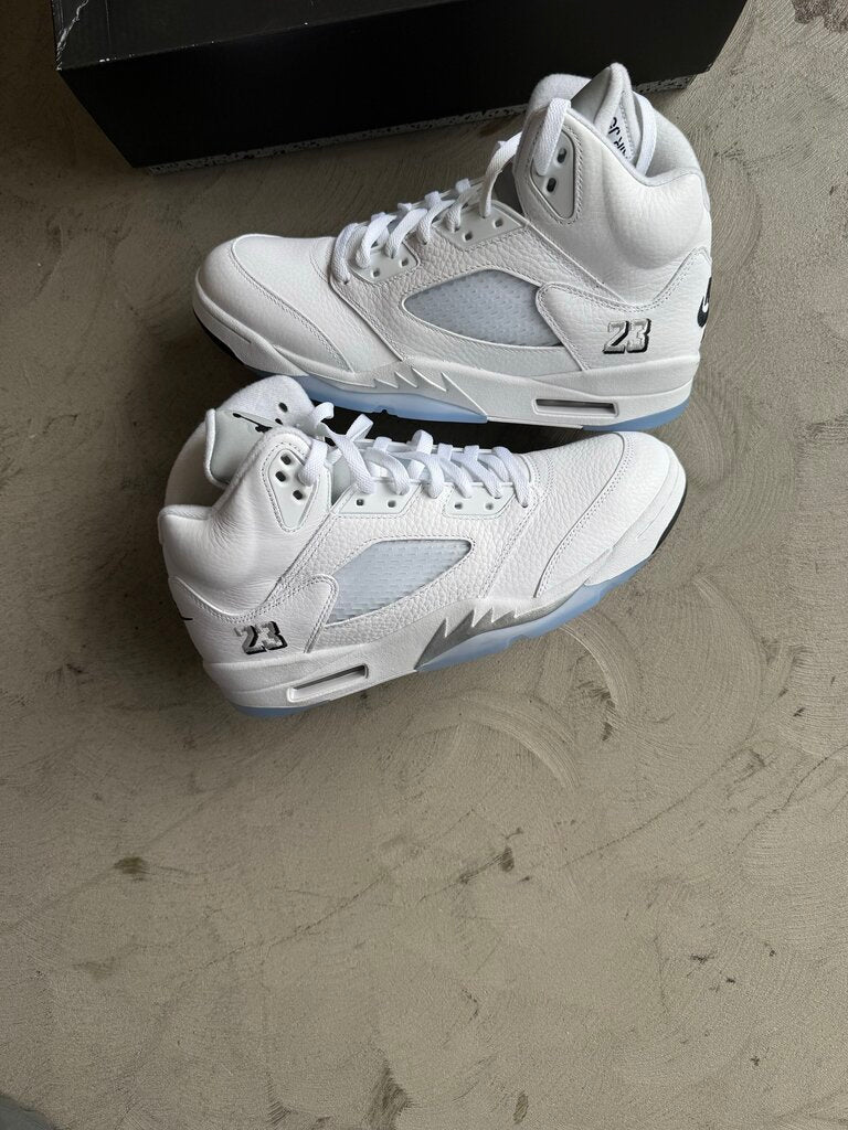 Jordan 5 White Metallic sz 10.5