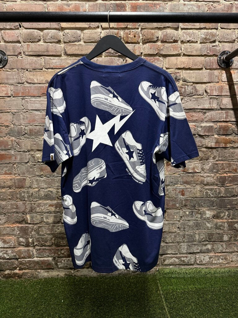 Bapesta Sneaker AOP Blue Sz. L