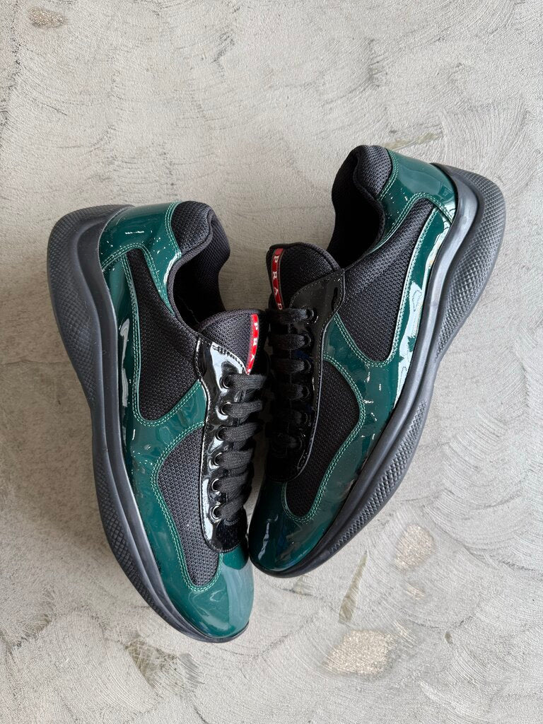 Prada America Cup Emerald Green/Black Sz. 11 |No Box