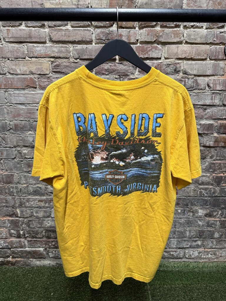 Harley Davidson Bayside Yellow Tee sz. XL