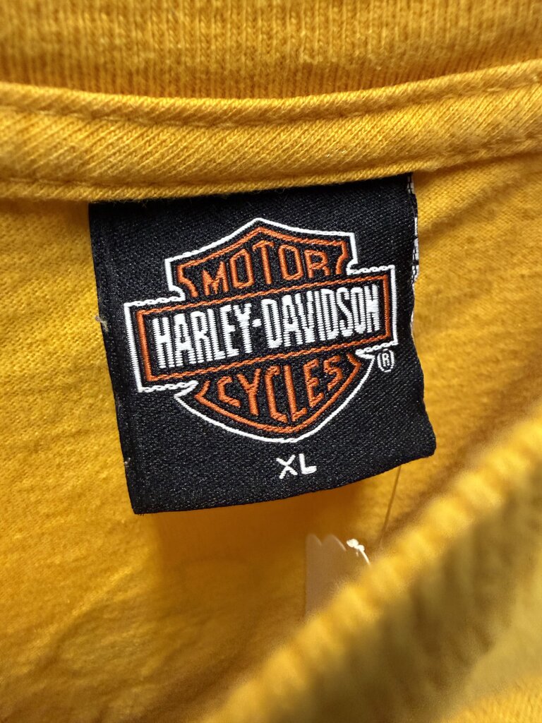 Harley Davidson Bayside Yellow Tee sz. XL