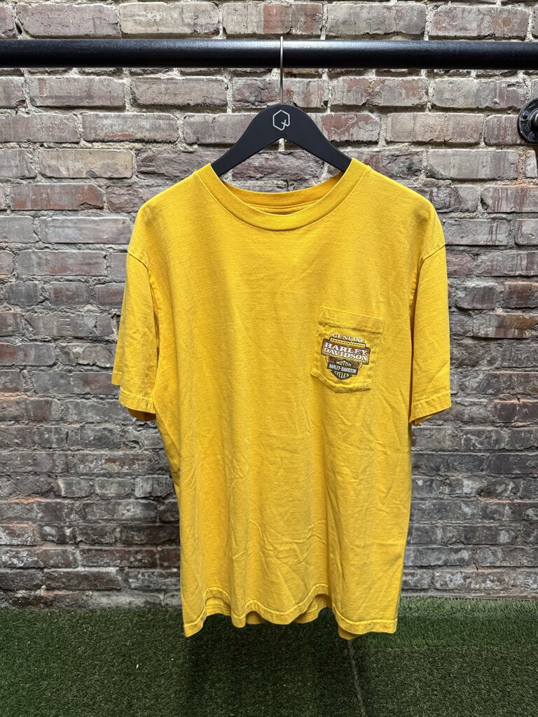 Harley Davidson Bayside Yellow Tee sz. XL
