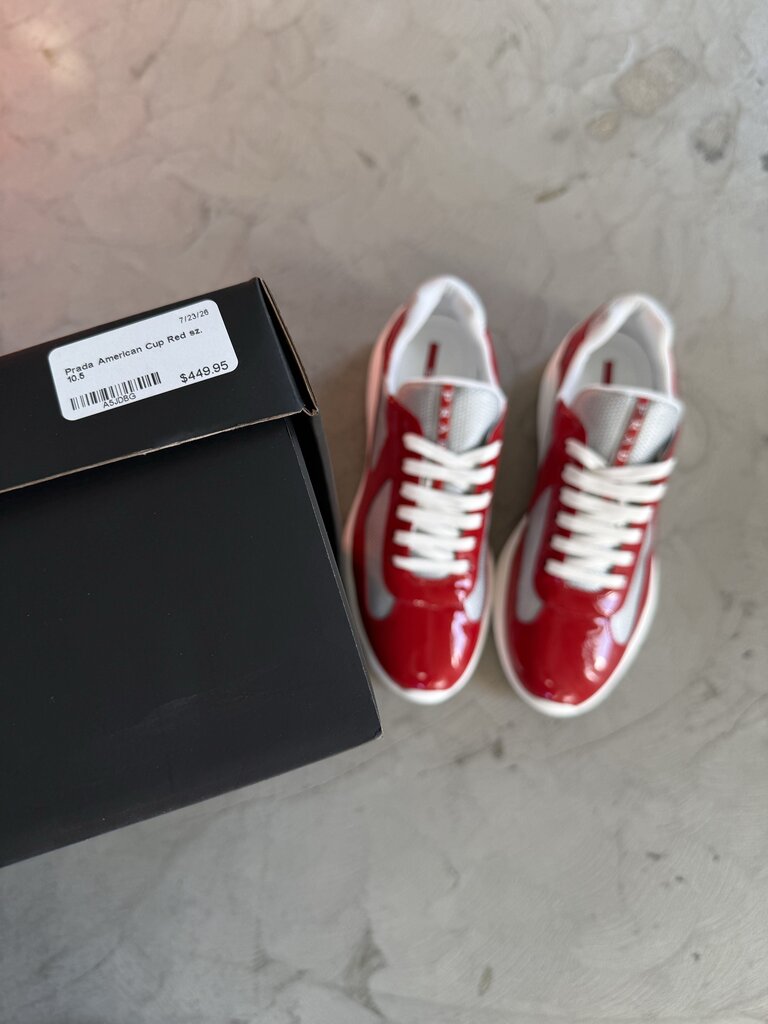 Prada American Cup Red sz. 10.5