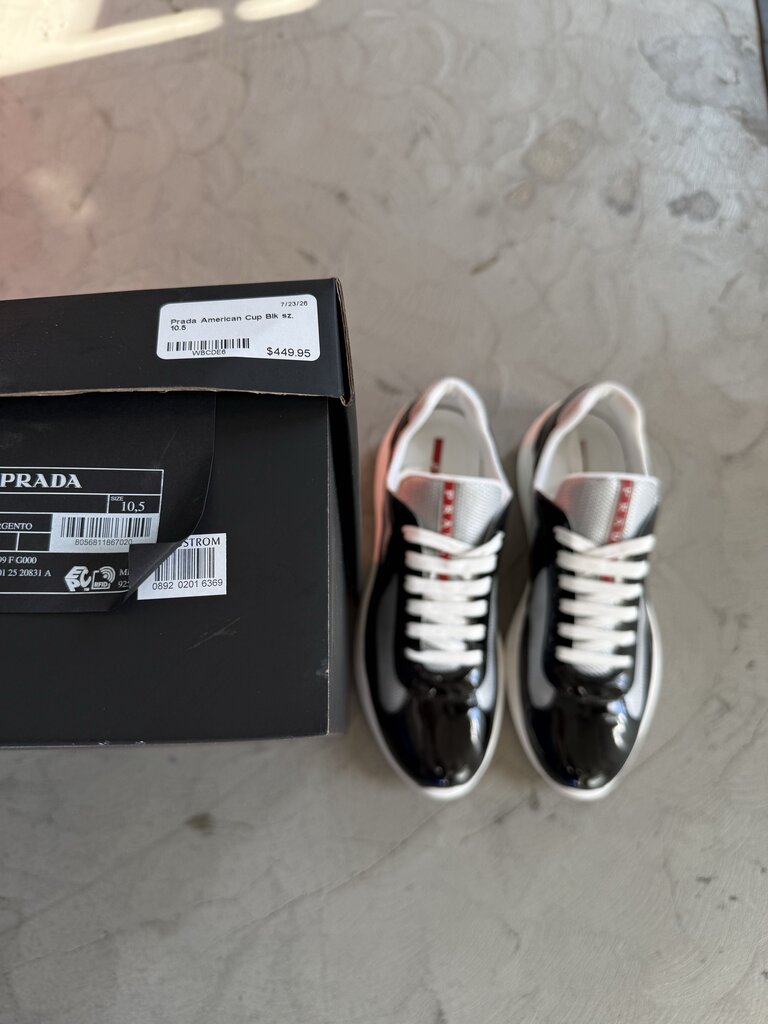 Prada American Cup Blk sz. 10.5
