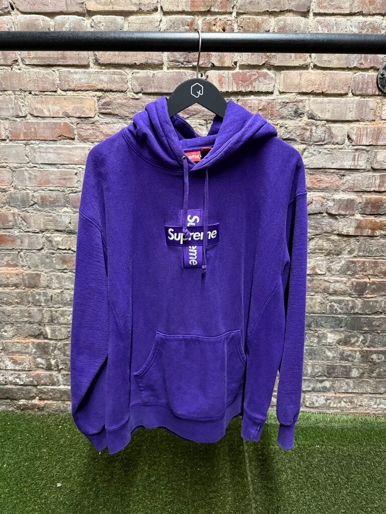 Supreme Cross Box Logo Purple sz. XL