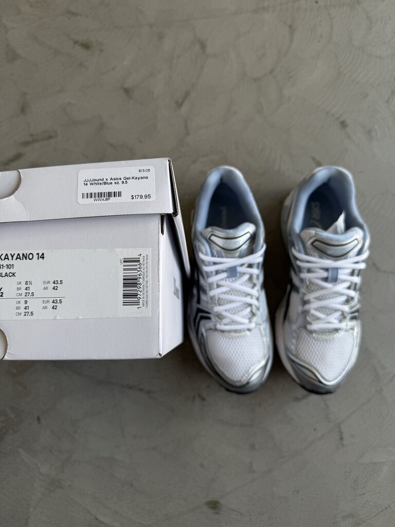 JJJJound x Asics Gel-Kayano 14 White/Blue sz. 9.5
