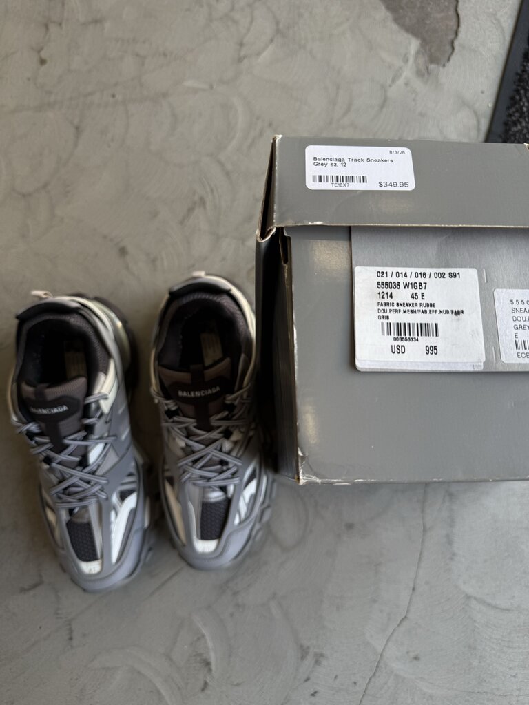 Balenciaga Track Sneakers Grey sz, 12