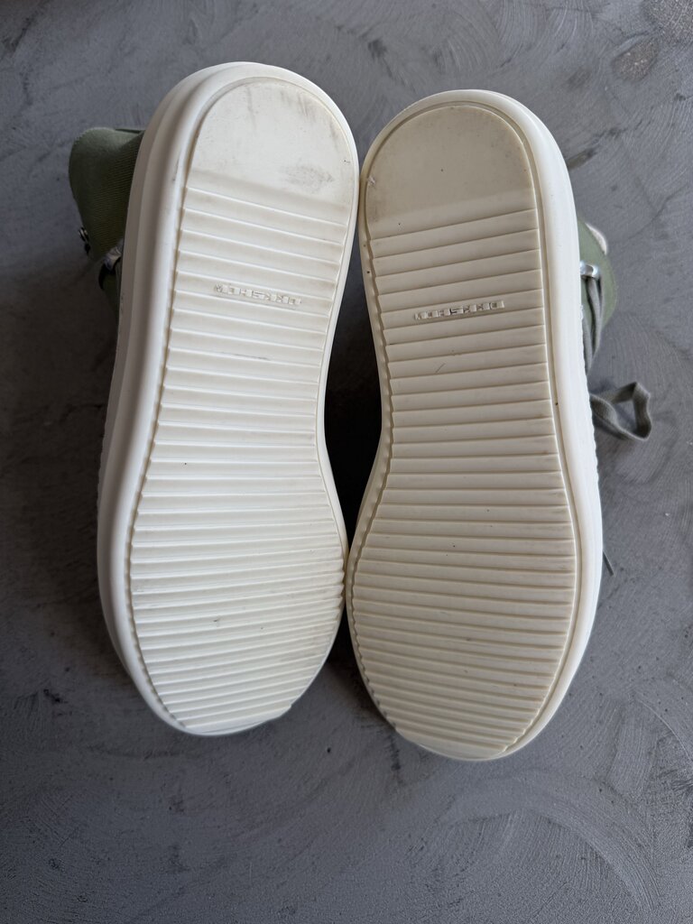 Rick Owen DRKSHDW Hexa High-Top Sage/Milk sz. 44