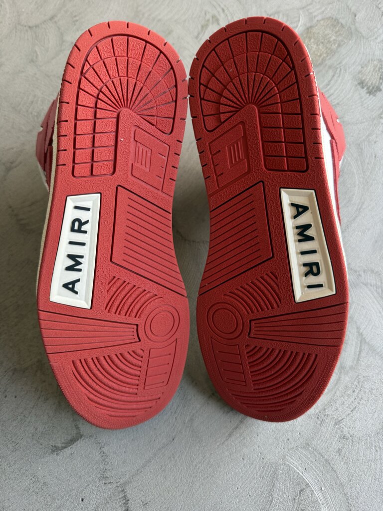 Amiri High Top Bone Red sz. 10