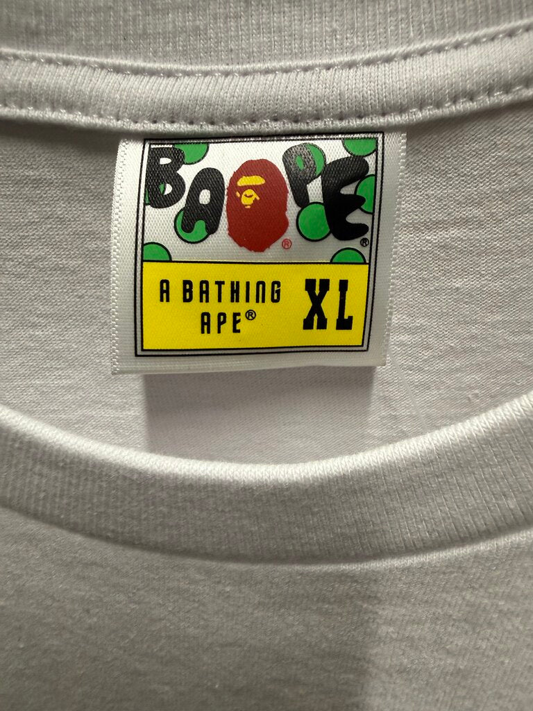 A Bathing Ape Big Head Plaid Blk/Grey sz. M