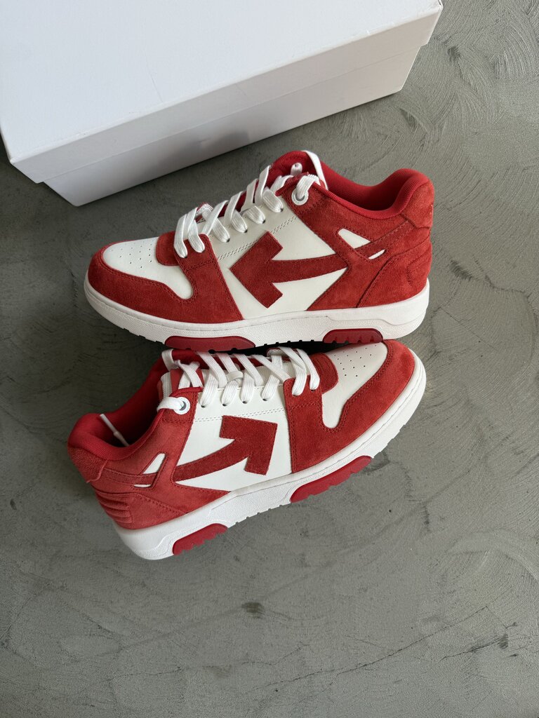 Off White Out of Office OOO Low Red/Wht sz. 43