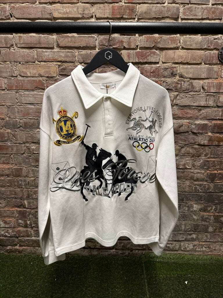 Vale Presidente Rugby L/S White sz. S