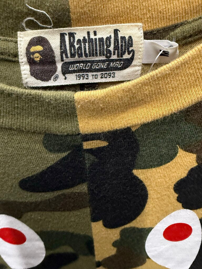 Bape Split Camo Shark Tee sz. M