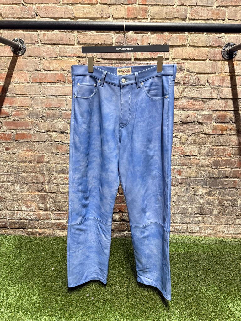 Stussy Big Ol' Stonewashed Leather Pants sz. 32