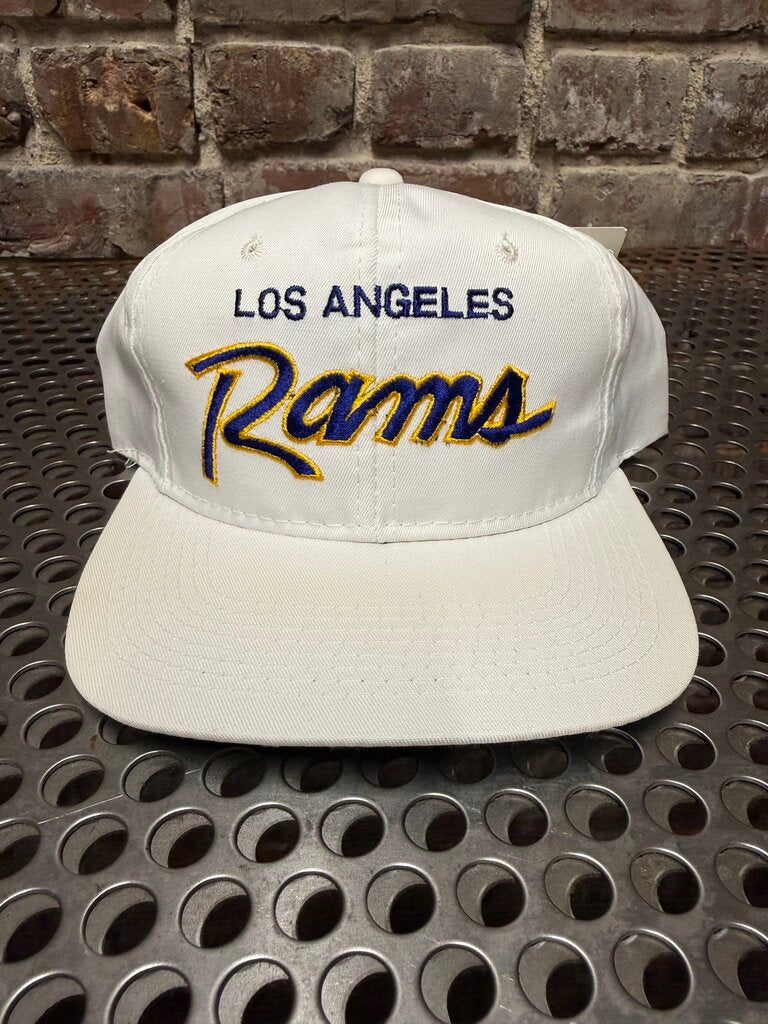 Vintage Los Angeles Rams White Snapback