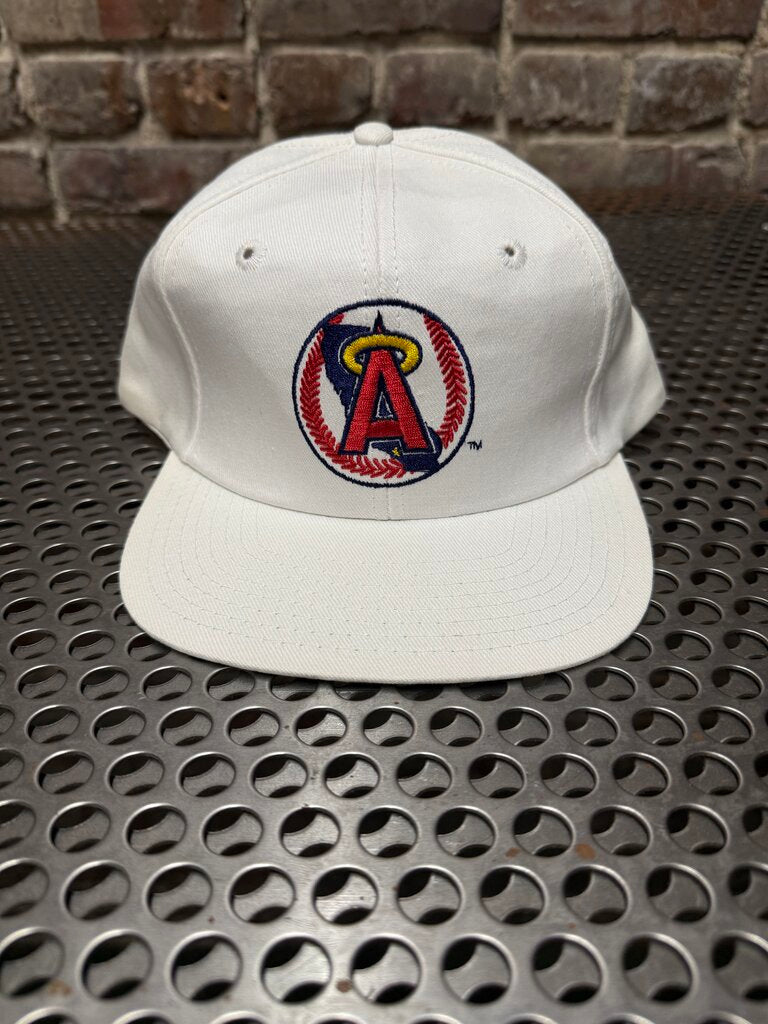 Vintage California Angels White Snapback