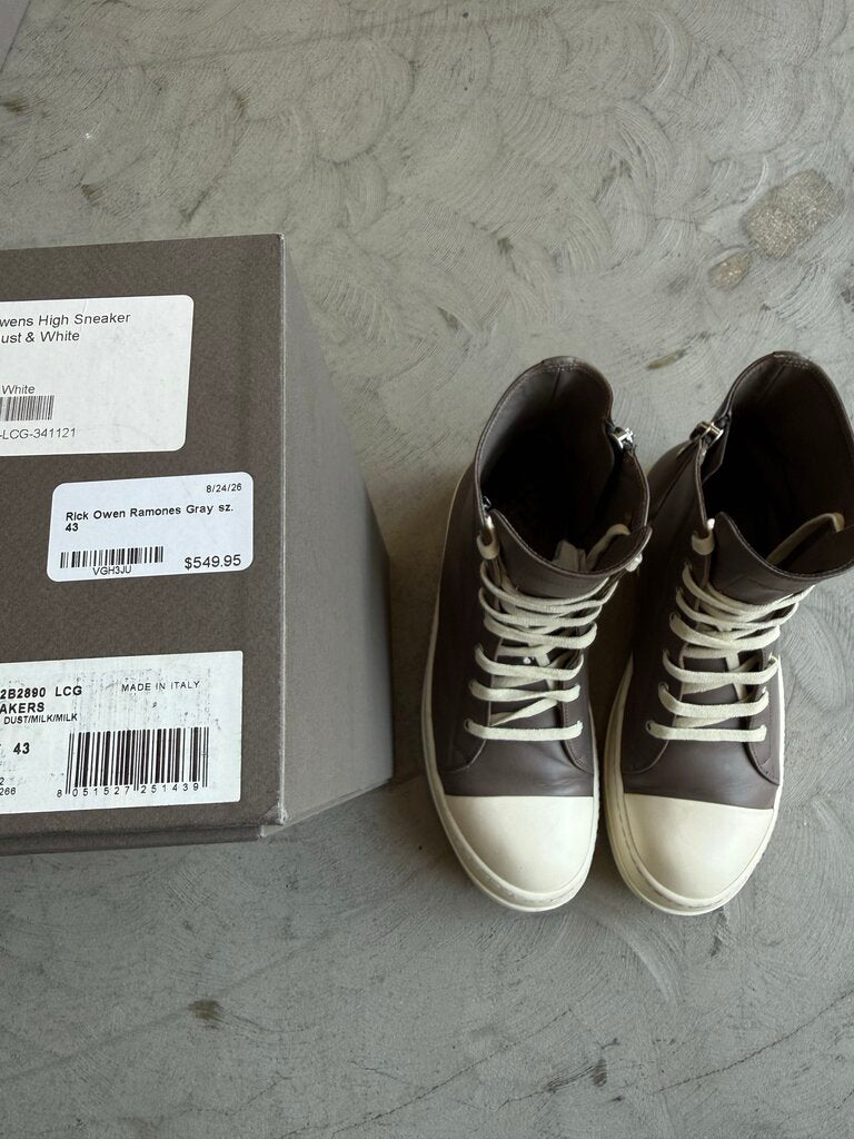 Rick Owen Ramones Gray sz. 43