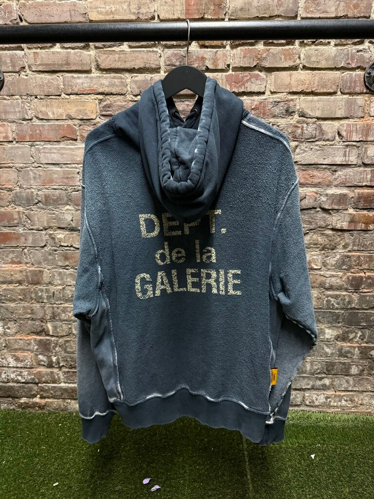 Gallery Dept. French Logo Hoodie Blue sz, M