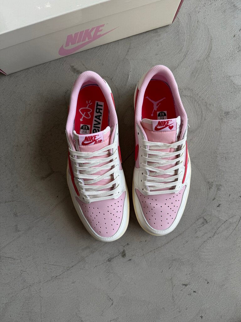 Travis Scott x Jordan 1 Sail Tropical Pink sz. 9.5
