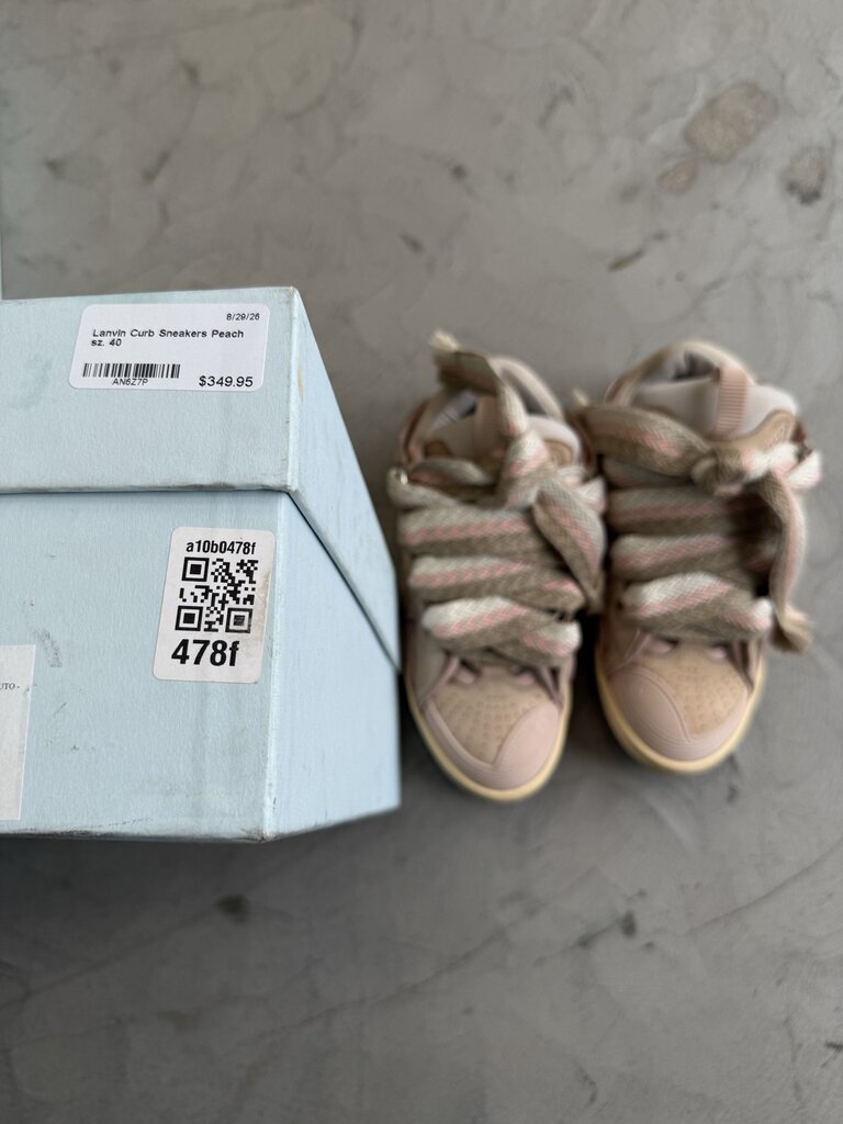 Lanvin Curb Sneakers Peach sz. 40