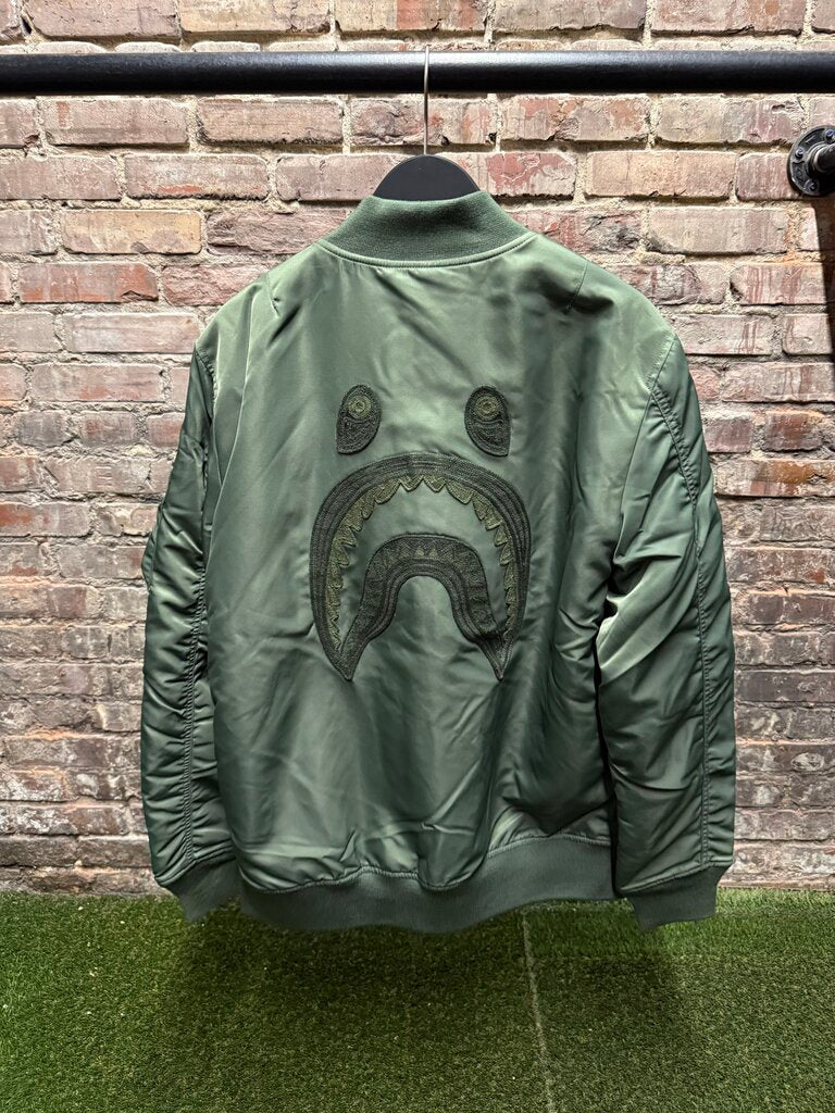 A Bathing Ape Shark MA-1 Bomber Jacket sz. XL