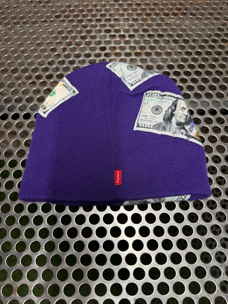 Supreme Money Beanie Purple