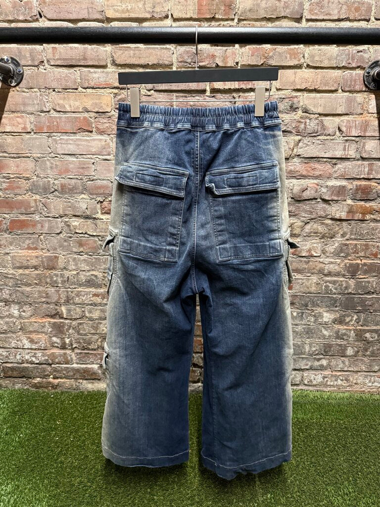 Rick Owens SS23 Drkshdw Cargo Belas Jeans Blue sz. S