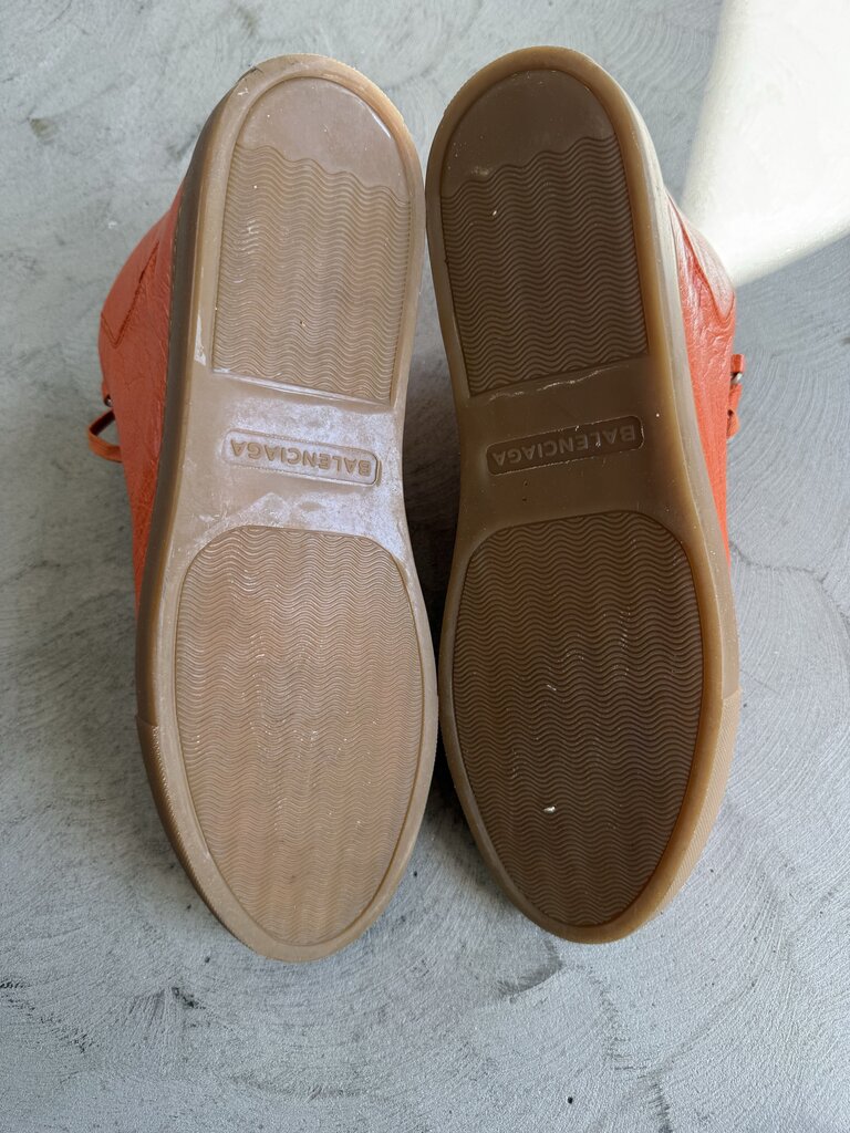 Balenciaga Arena High Orange Leather sz. 45