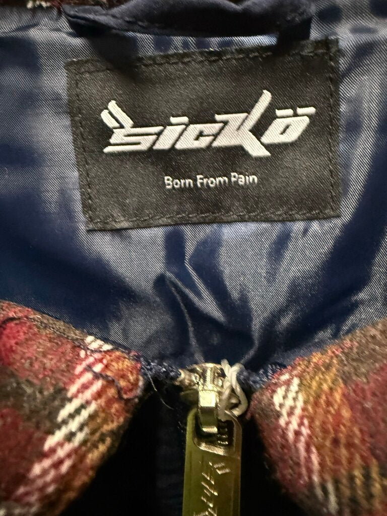 SickÖ Born from Pain Flannel Puffer Vest sz. XL