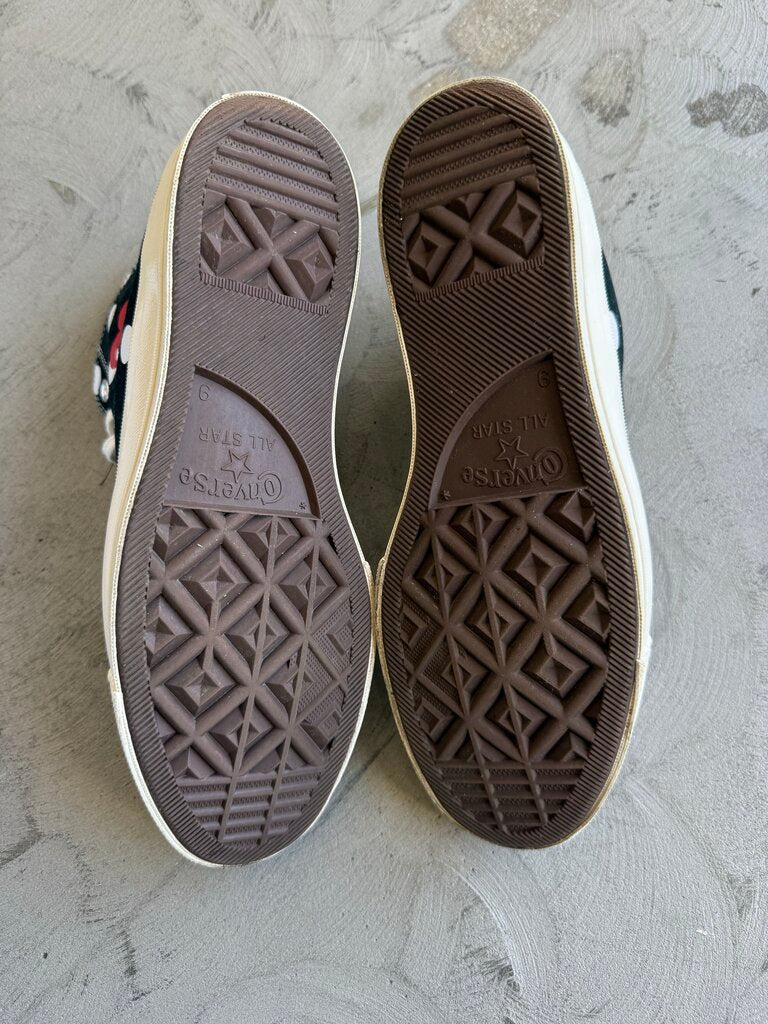 Comme des Garcon PLAY x Converse Chuk 70 Hi Poka Dot sz. 9