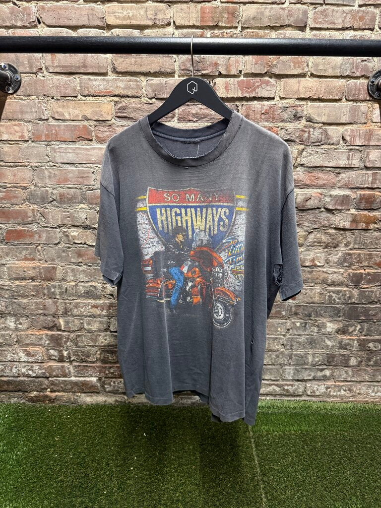 Vintage Harley Davidson London KY Tee Grey L