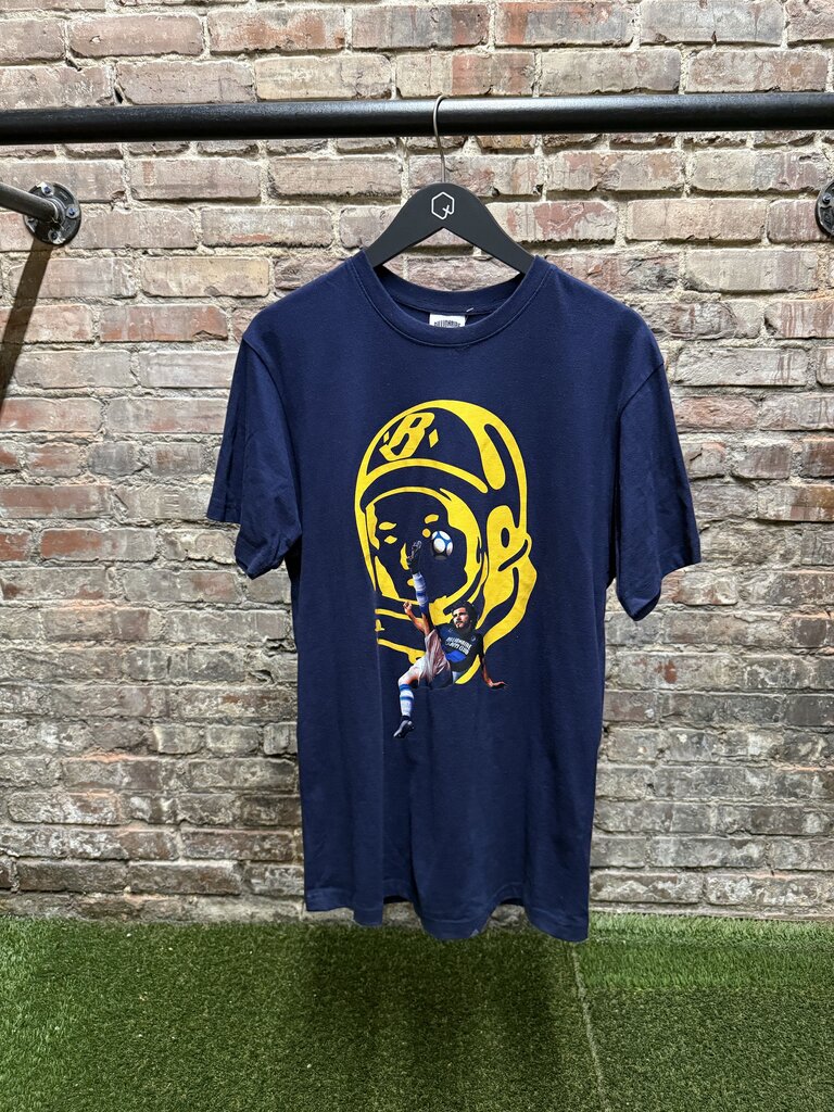 BBC Soccer Helmet Tee sz. M Navy