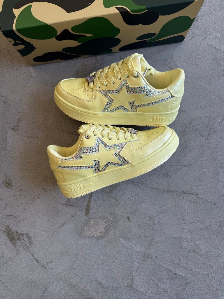 A Bathing Ape Sta Icon Crystal Yellow sz. 5