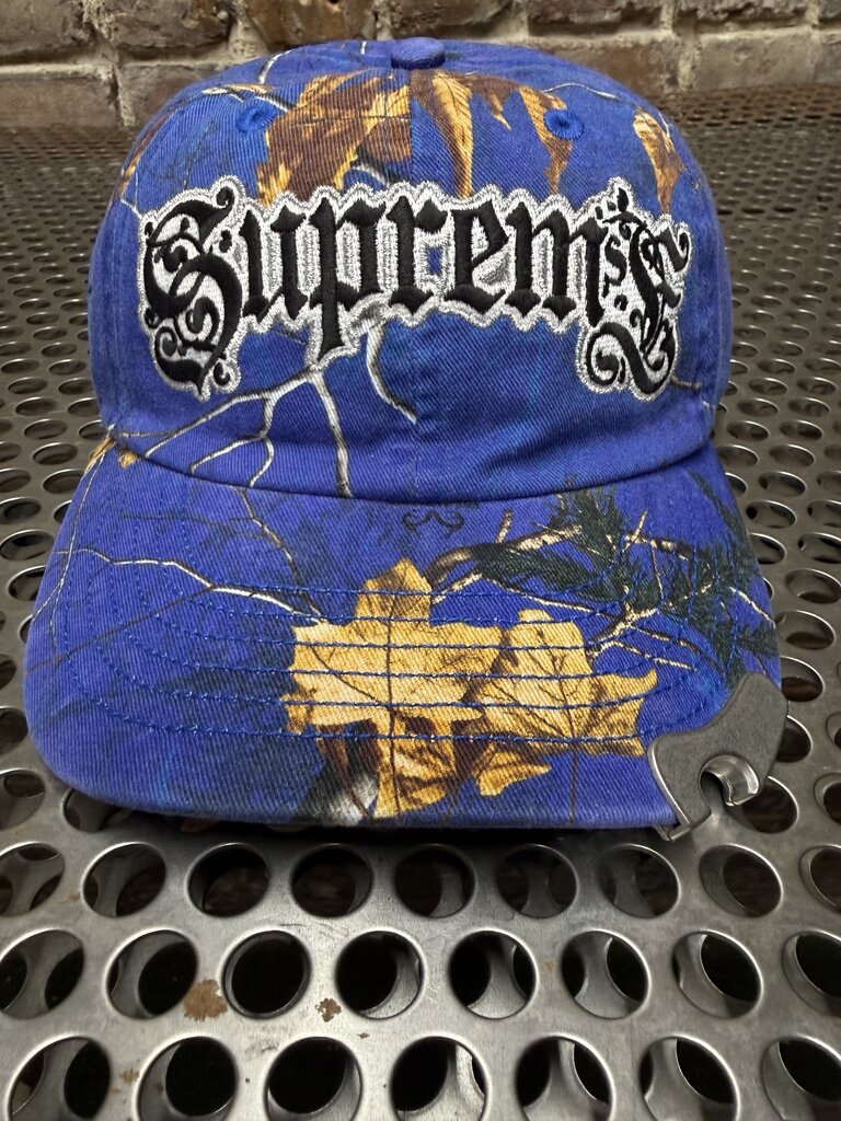 Supreme Bottle Opener 6 Panel Hat Blue