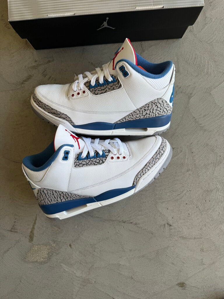 Air Jordan 3 Retro OG True Blue Sz 9