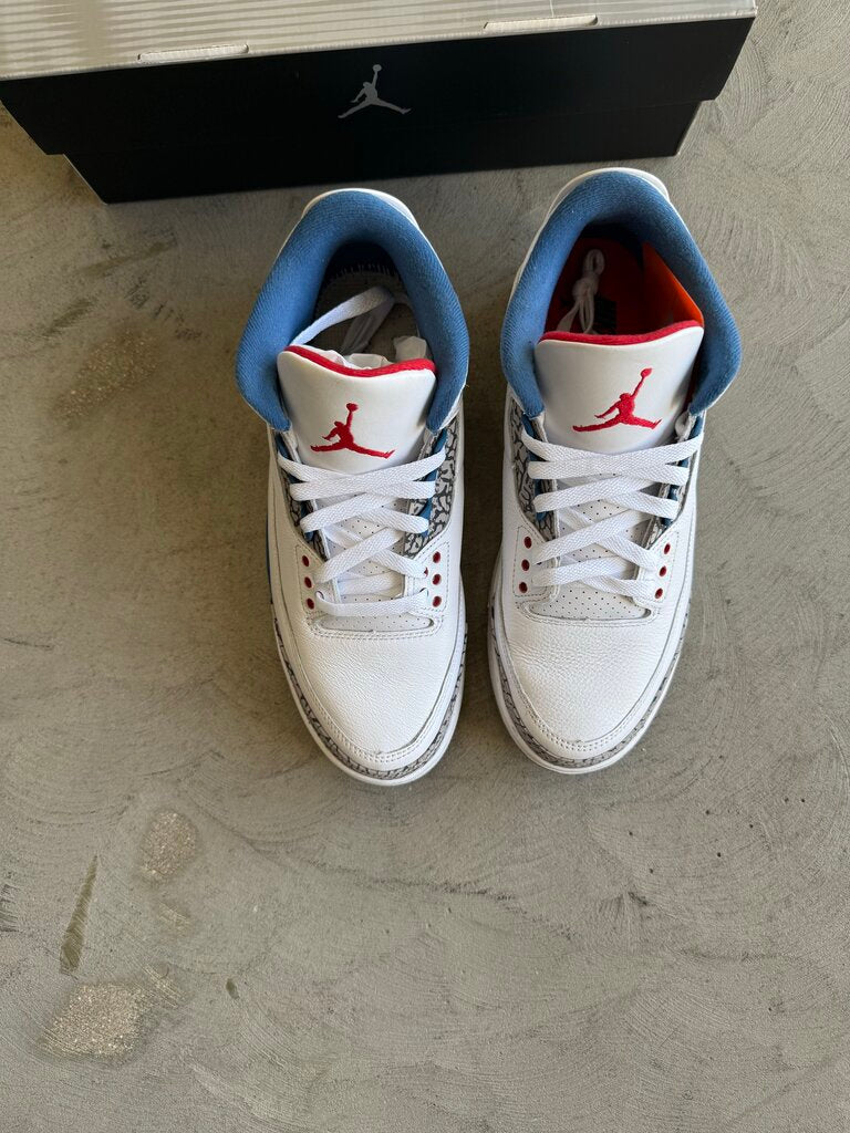 Air Jordan 3 Retro OG True Blue Sz 9