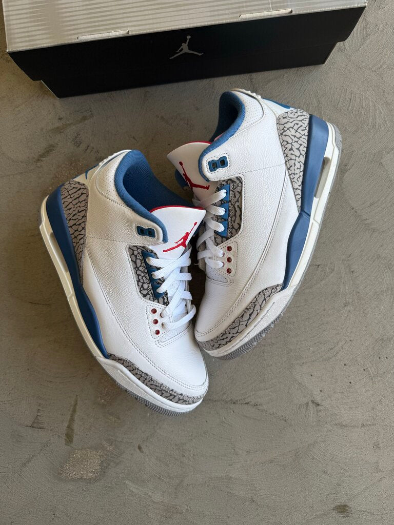 Air Jordan 3 Retro OG True Blue Sz 9