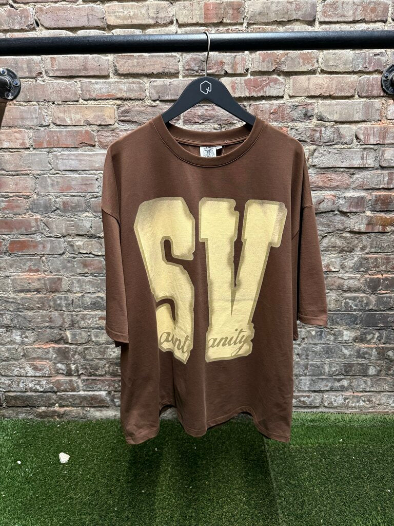 Saint Vanity SV Logo Tee Brown XXL