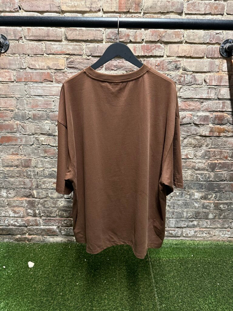 Saint Vanity SV Logo Tee Brown XXL